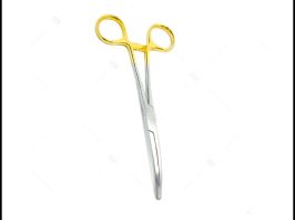 Rochester-Carmalt Haemostatic Forcep Curved Gold Plated 1