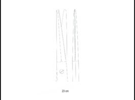 GORNEY face-lift scissors tungsten carbide 23cm