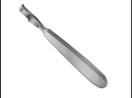 Rugine Farabeuf-Collin Curved 16cm 11mm Blade